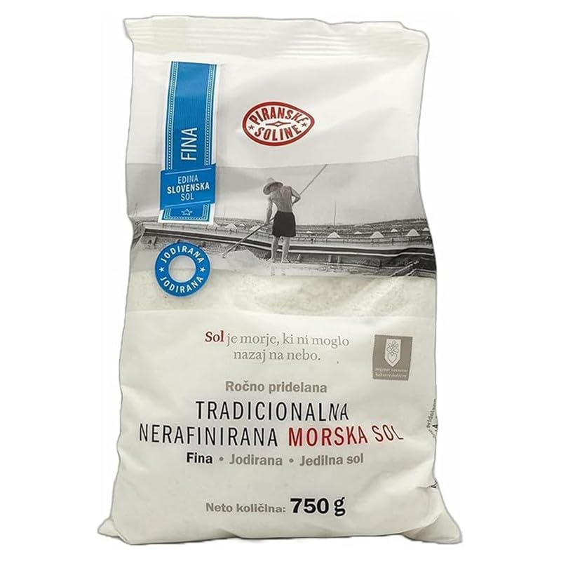 Fine Iodized Unrefined Sea Salt – Traditional Cooking Salt (750g)