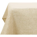 Deconovo Faux Linen Rectangle Tablecloth – Waterproof Beige, 55x95in