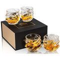 KANARS Lead-Free Crystal Whiskey Glasses – 4-Piece Set for Bourbon
