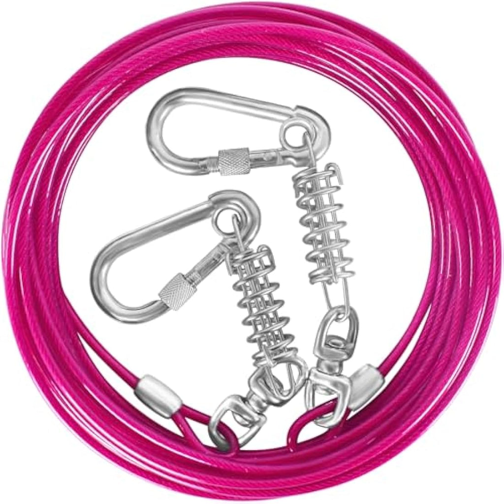 Heavy Duty Dog Tie Out Cable for Large Dogs up to 250lbs