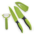 Jean-Patrique 3-Piece Non-Stick Chef Knife Set with Peeler | Green
