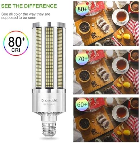 DragonLight 150W LED Corn Bulb | E40 Mogul Base | 5000K Daylight