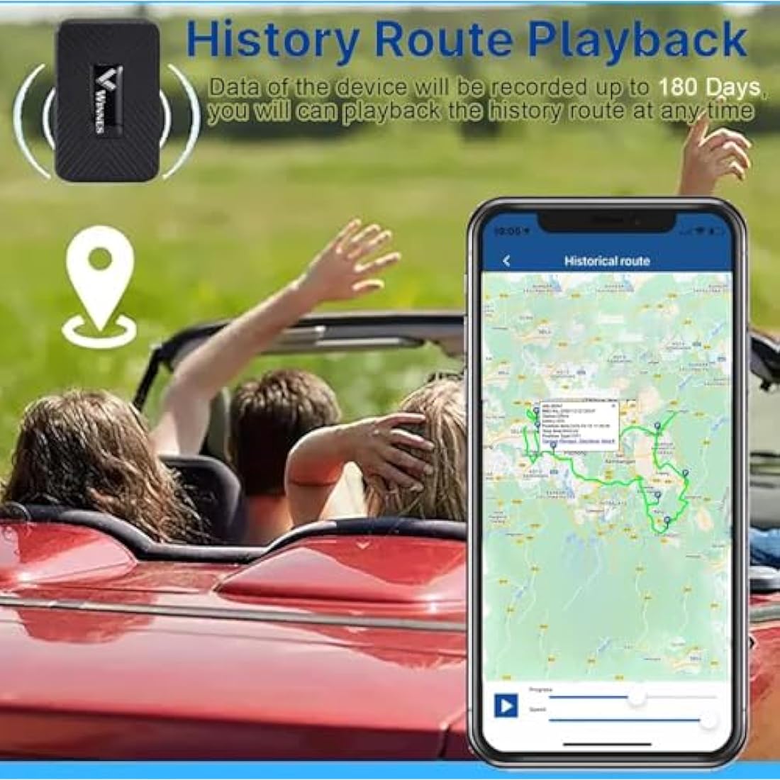 Zeerkeer Mini GPS Tracker | Portable Real-Time Vehicle & Personal Locator