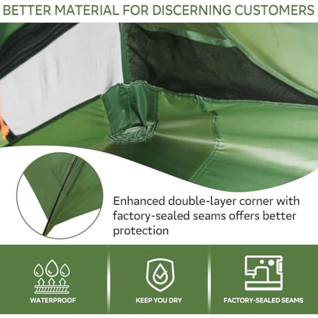 Clostnature Ultralight Backpacking Tent | 2 Person Waterproof Dome Tent
