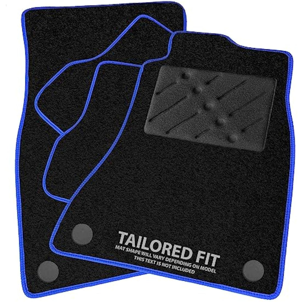 Ford Tourneo Connect 2015-2022 Car Mats – Black Carpet Blue Trim