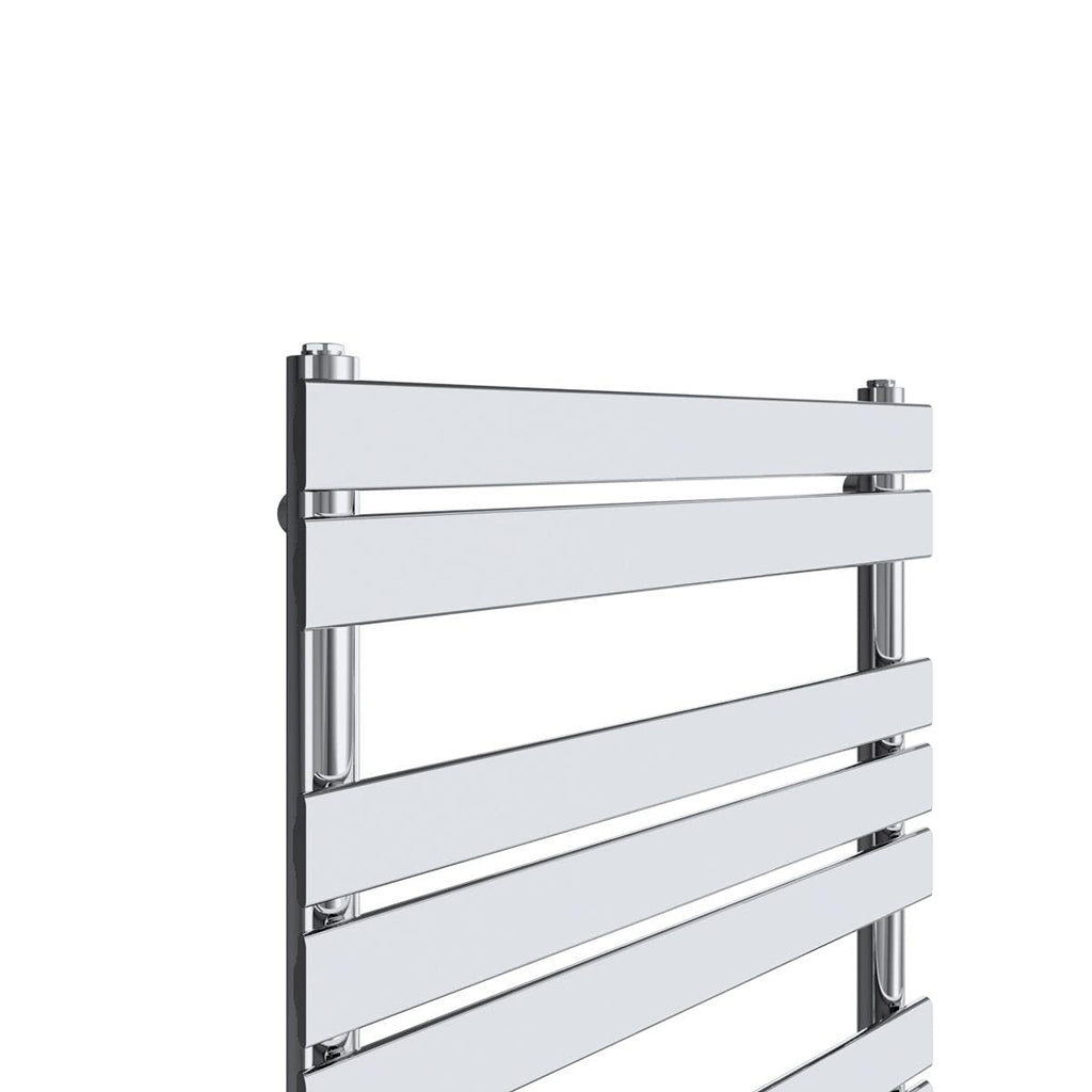 Warmehaus Flat Panel Heated Towel Rail Bathroom Radiator Chrome 1800x600mm - image 2