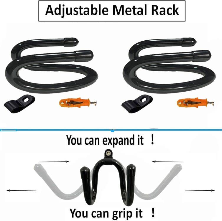 AUXPhome Hard Hat Rack Hard Hat Holder Storage Hanger Hard Hat Wall Mount Hard Hat Organizer Hard Hat Display - No Hard Hat -2/PK - Screws Included - image 2