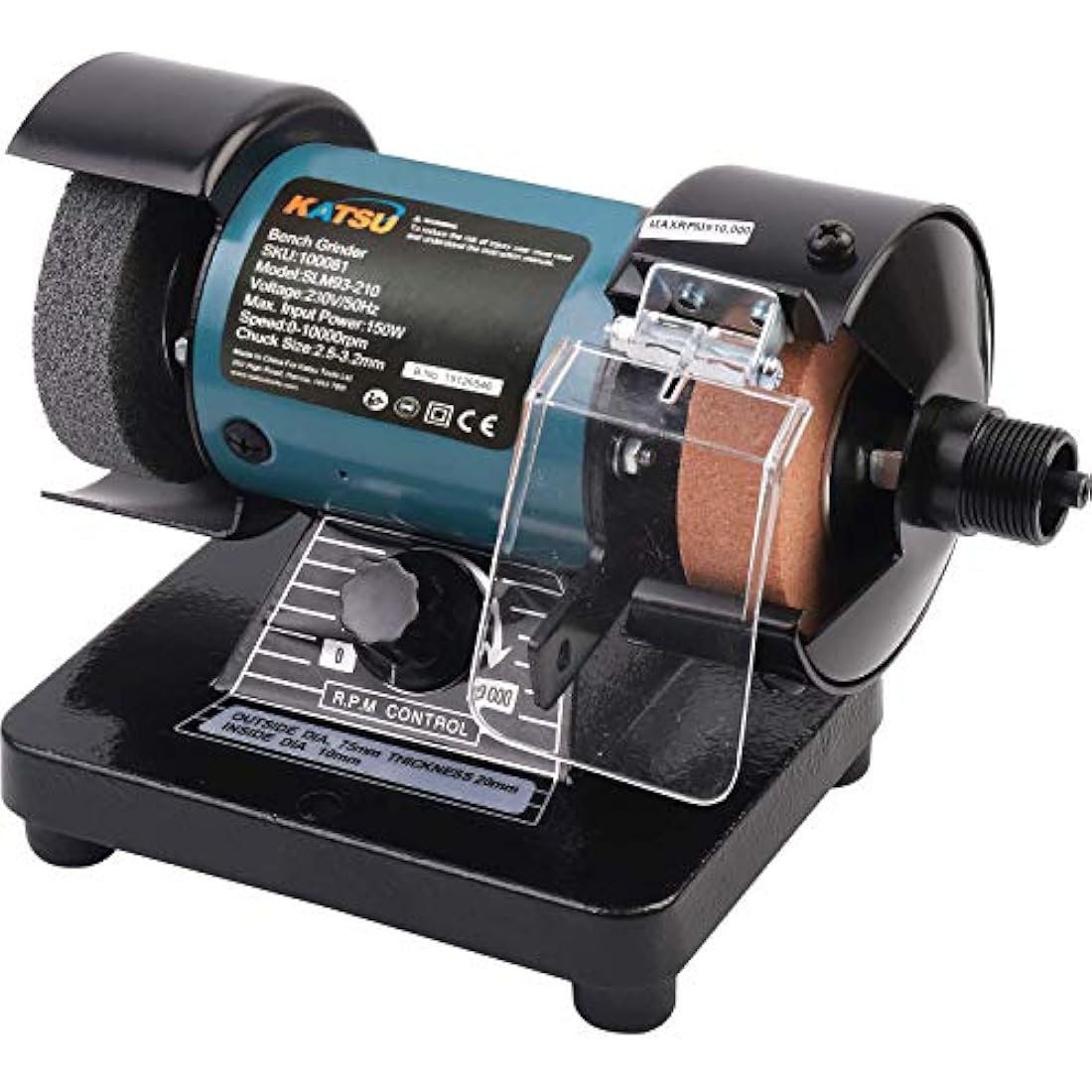 KATSU Mini Bench Grinder – 150W Electric Polisher with Flexible Shaft