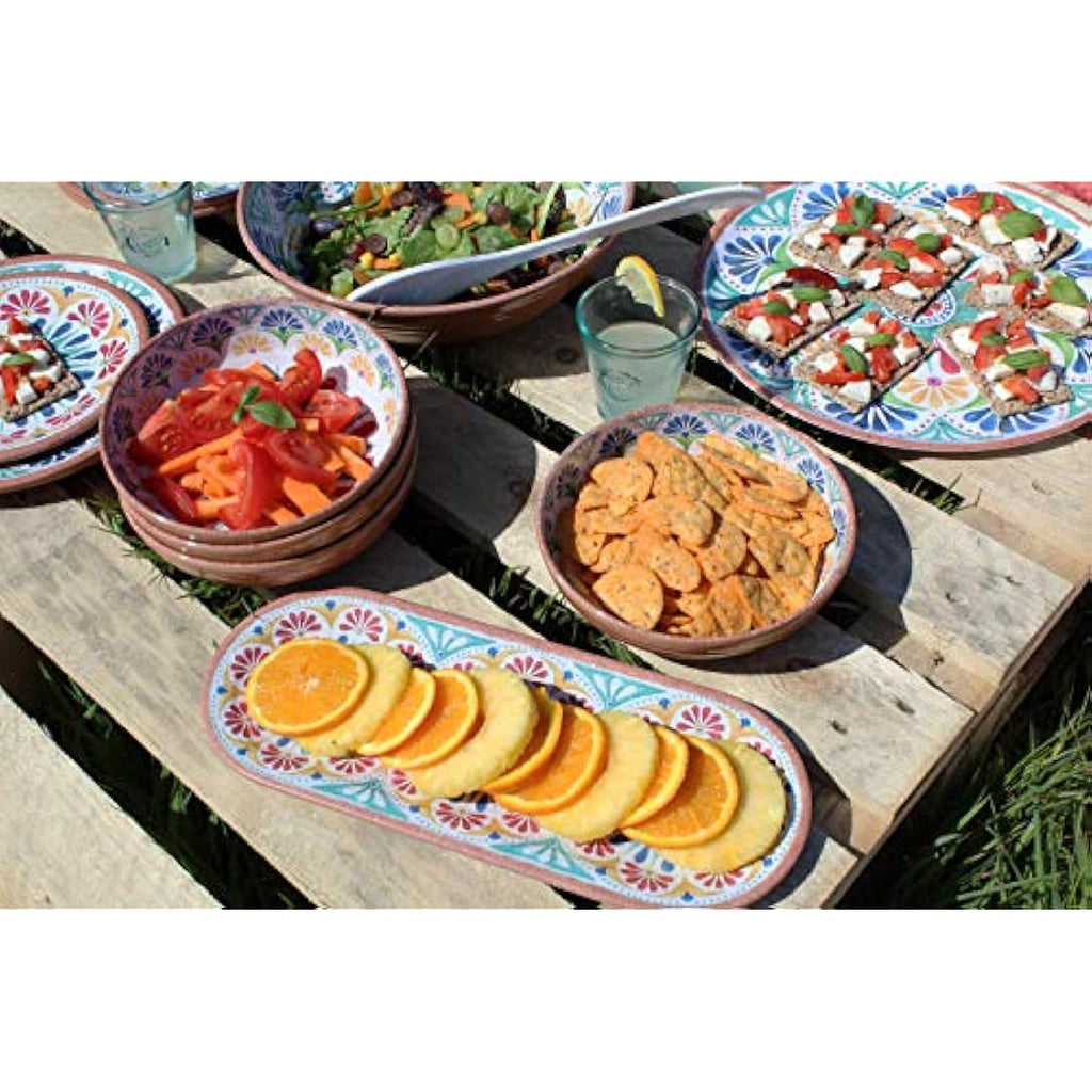 Auntie Morags Rio Medallion Melamine Cereal & Pasta Bowls – Set of 4