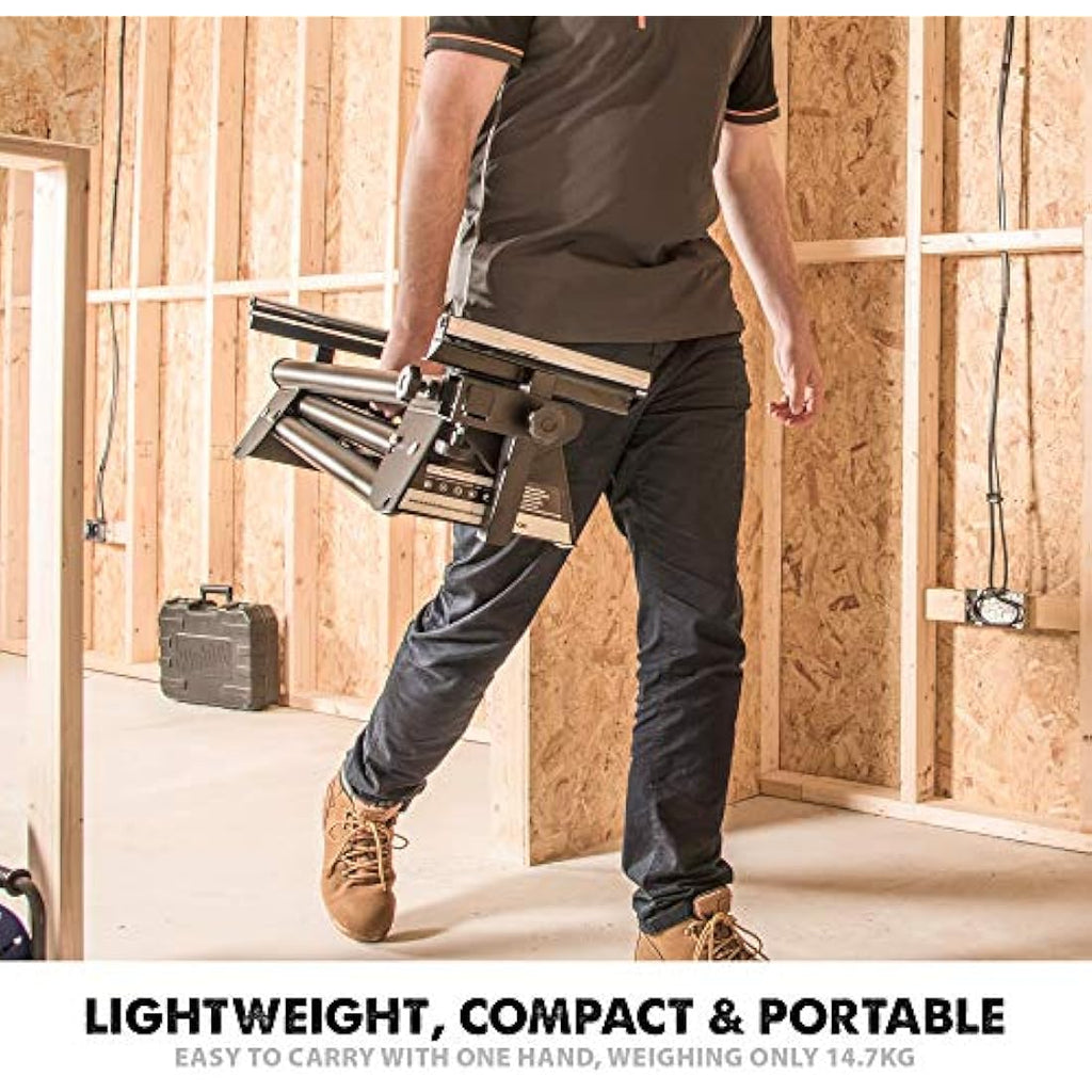 Evolution EVOMS1 Universal Mitre Saw Stand | Folding Compact Support