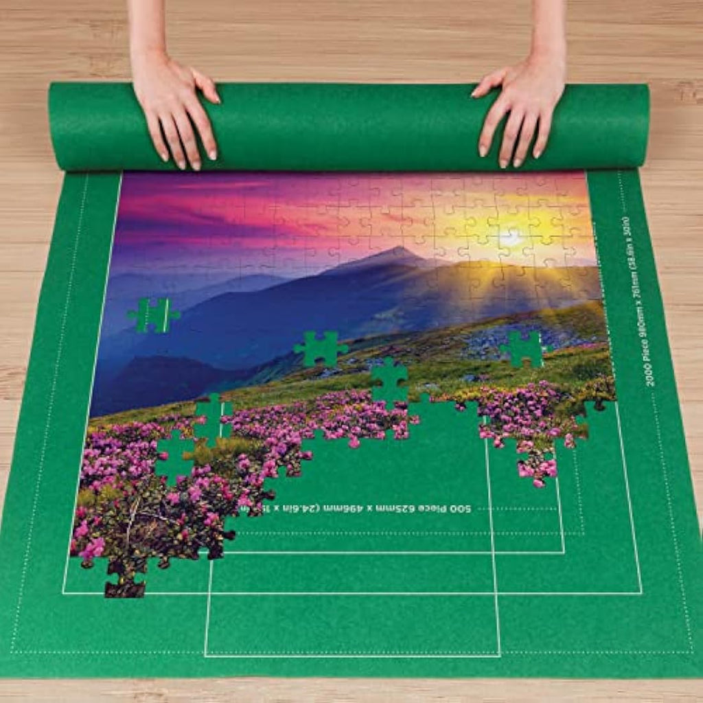 Hinkler Felt Jigsaw Puzzle Roll Mat – Storage for Up to 2000 Pieces