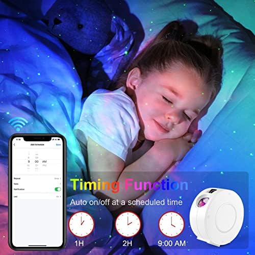 Immver Smart WiFi Galaxy Star Projector – RGB LED Nebula Night Light
