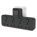 PASSUS 4 Way Multi Plug Extension Socket with PD20W USB C & Surge Protector