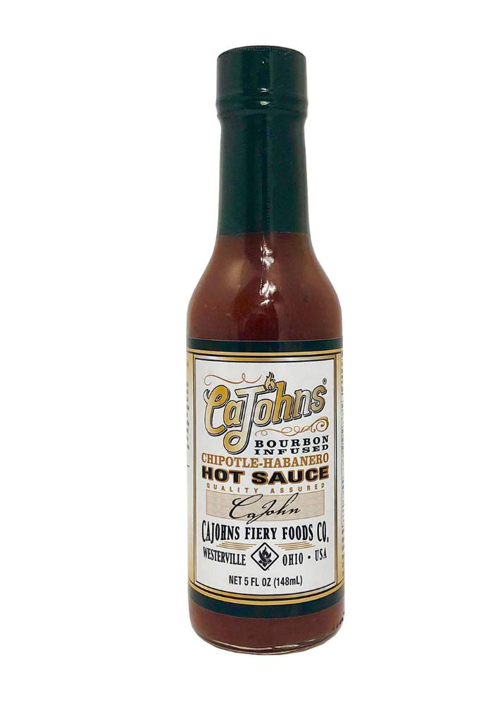 Cajohn's Bourbon Infused Chipotle Habanero Hot Sauce | 148ml Bottle