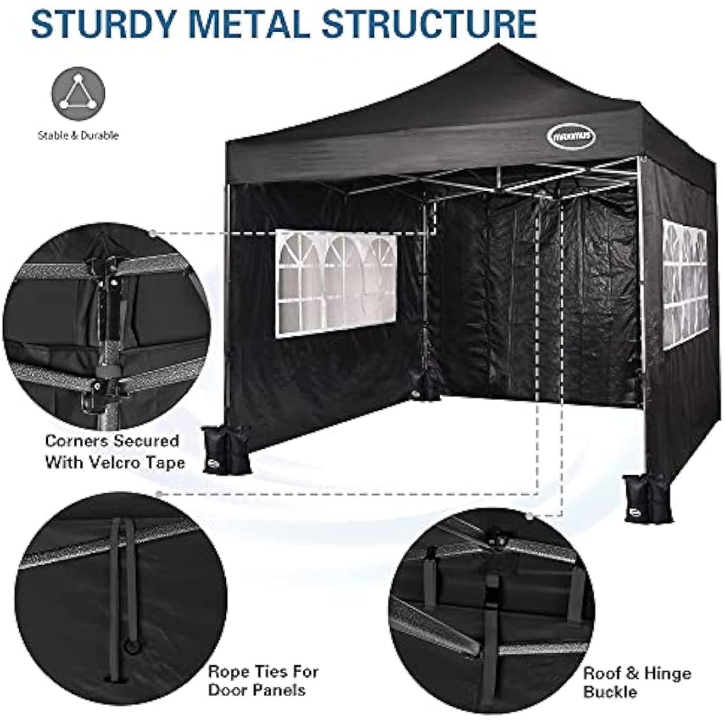 Maximus 3x3m Heavy Duty Pop Up Gazebo – Waterproof Commercial Market Stall