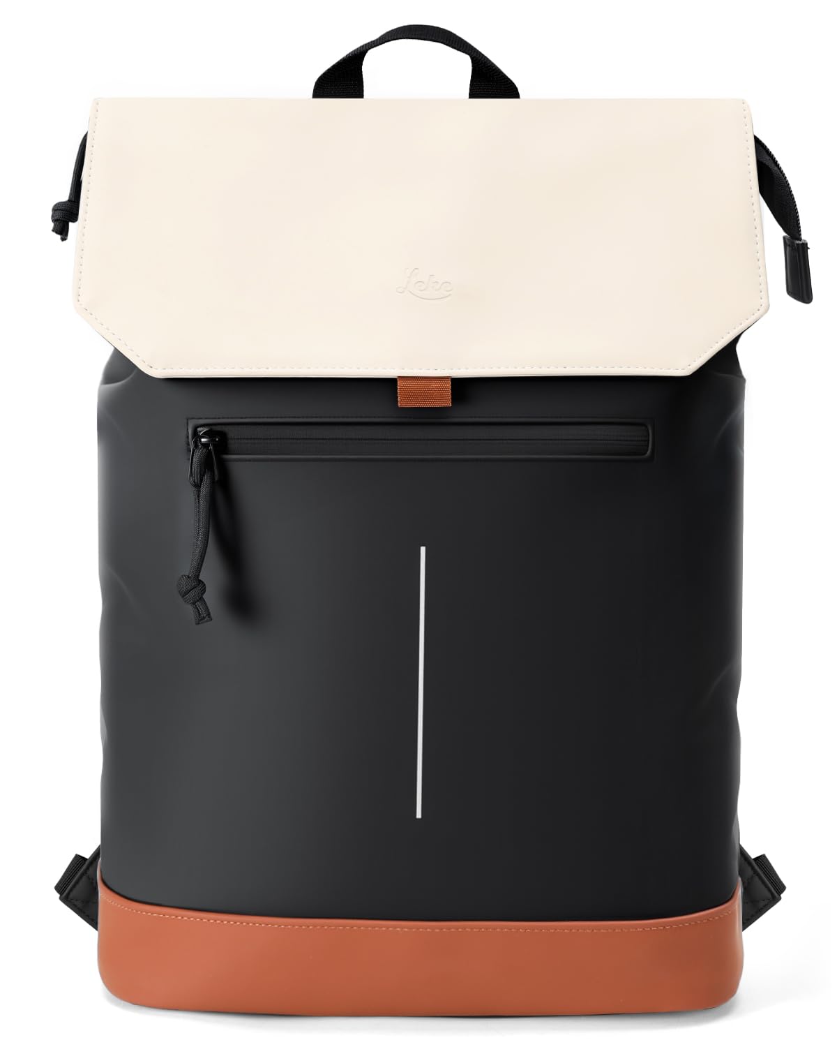 Lekespring Waterproof Laptop Backpack – Anti-Theft Matte Leather Bag