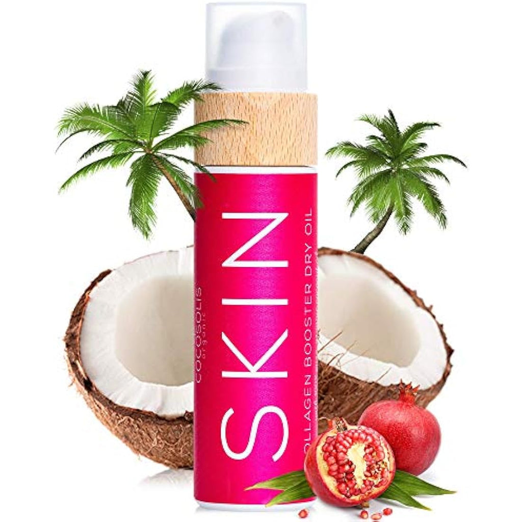 COCOSOLIS SKIN Collagen Booster Dry Oil – Organic Anti-Aging Face & Body