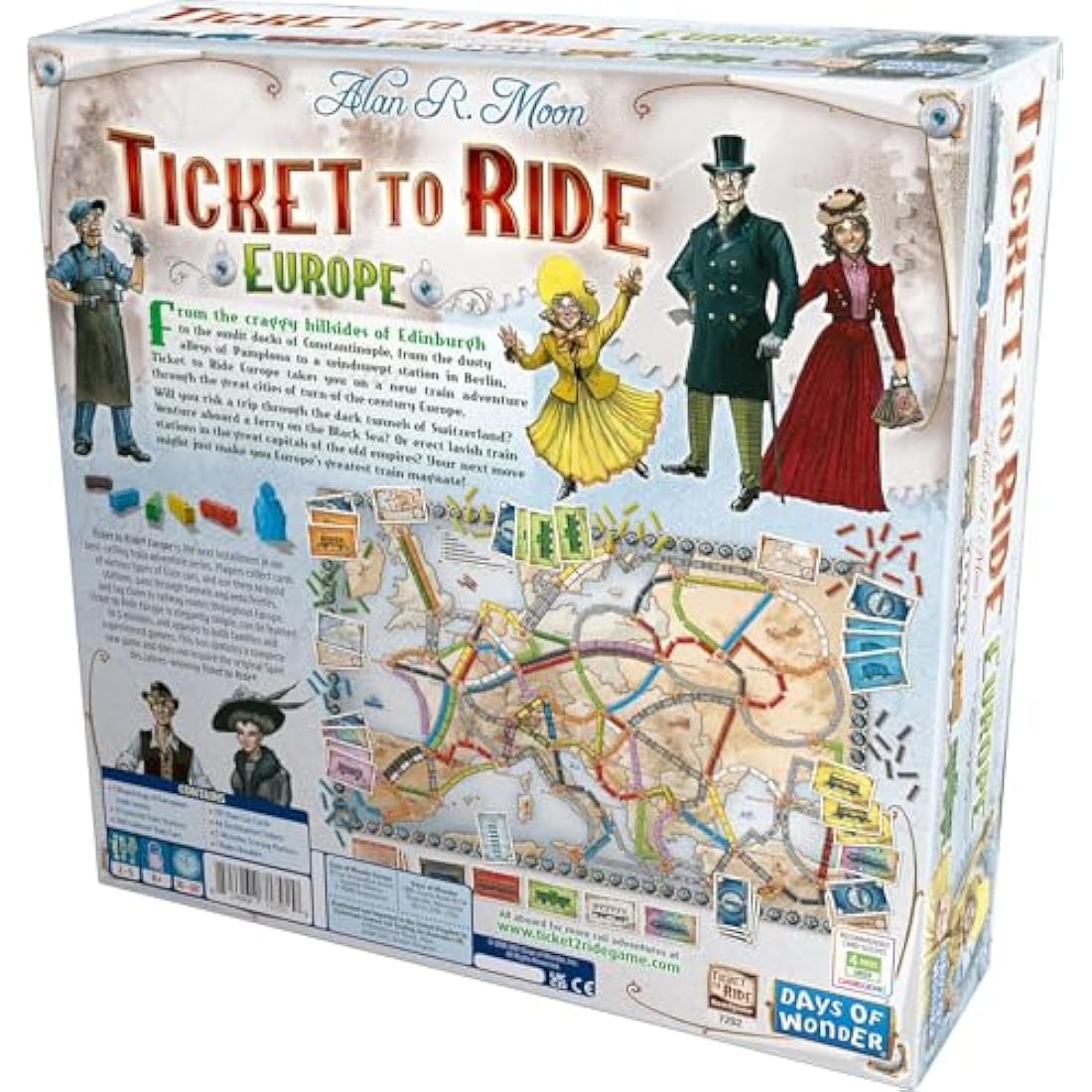 Days of Wonder Ticket to Ride Europe Strategy Board Game, Ages 8+