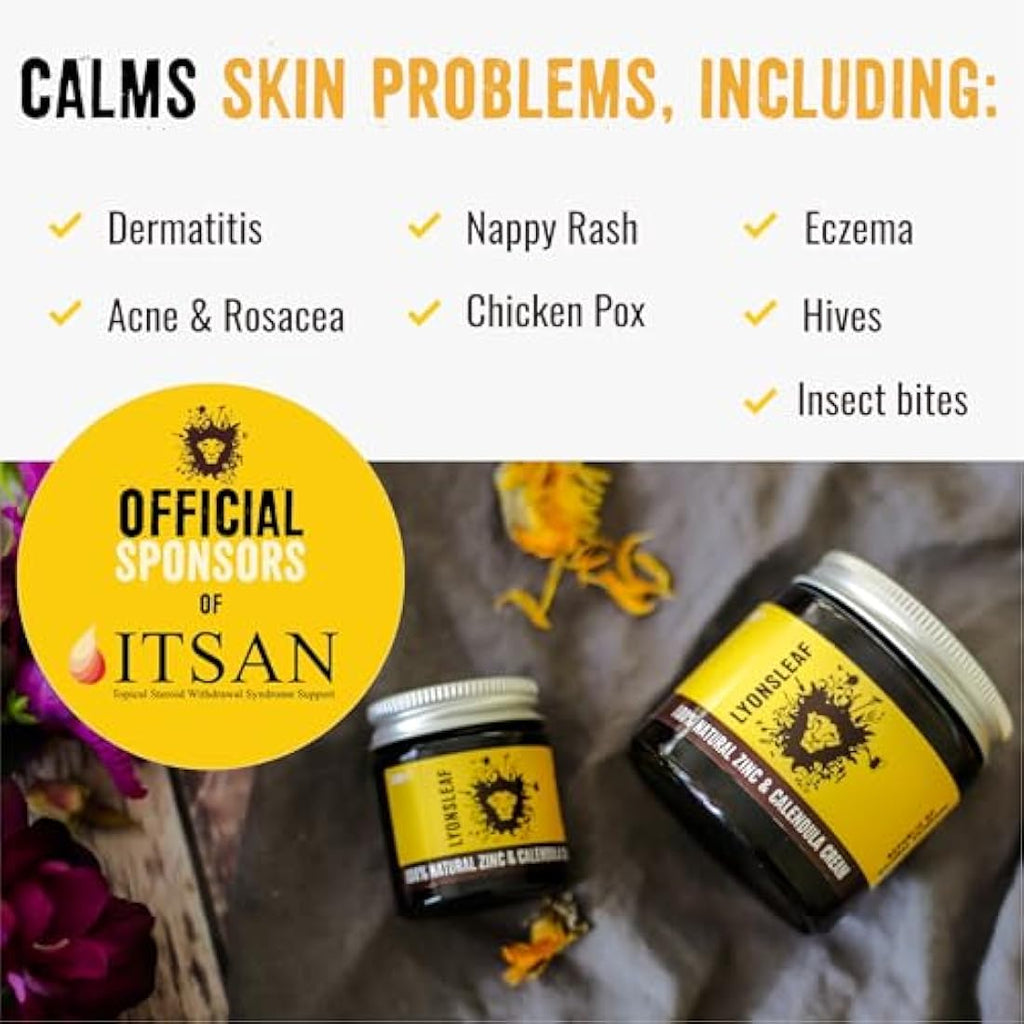 Lyonsleaf Zinc and Calendula Cream – 100% Natural Skin Balm 120ml