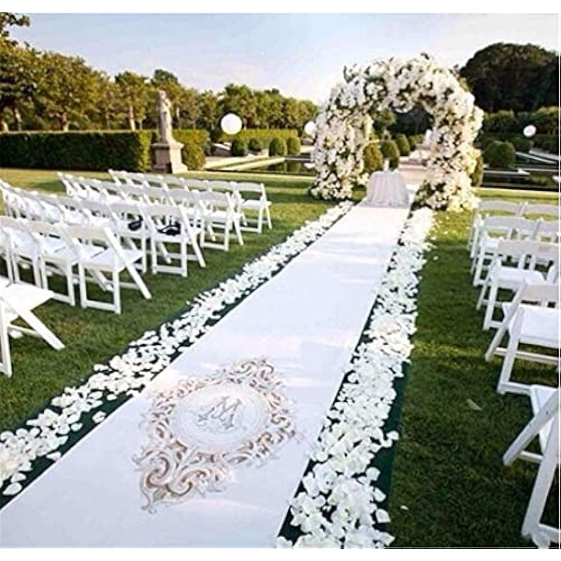 RuiChy 1000pcs White Silk Artificial Rose Petals for Wedding Decor