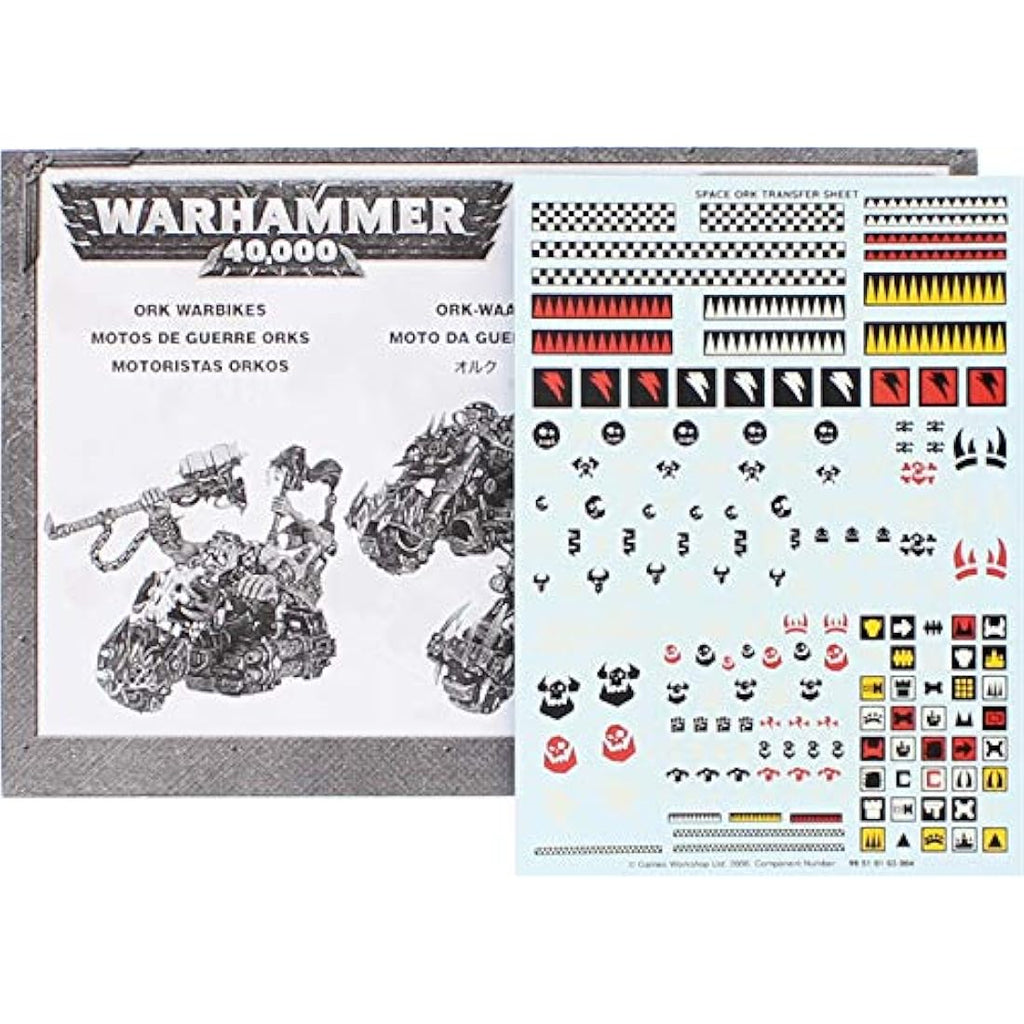 Warhammer 40k Games Workshop Ork Warbiker Mob Miniature Painting Set