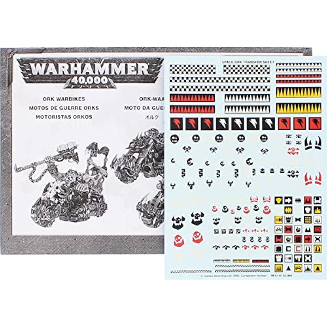 Warhammer 40k Games Workshop Ork Warbiker Mob Miniature Painting Set