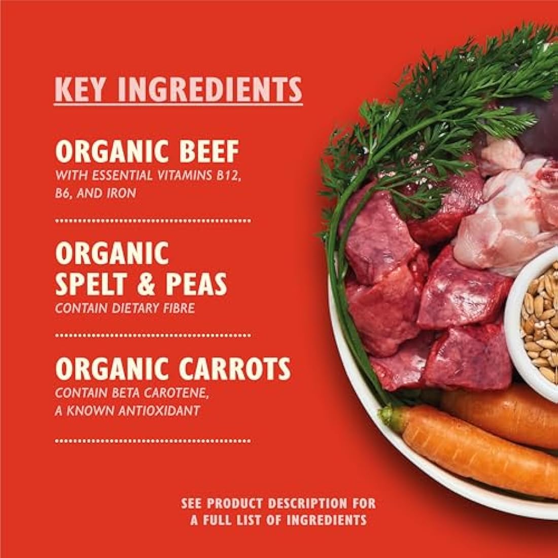 Lily’s Kitchen Organic Beef Wet Dog Food - 11 x 150g Adult Trays