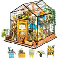 Rolife DIY Miniature Dollhouse Kit – Cathy's Flower House Greenhouse