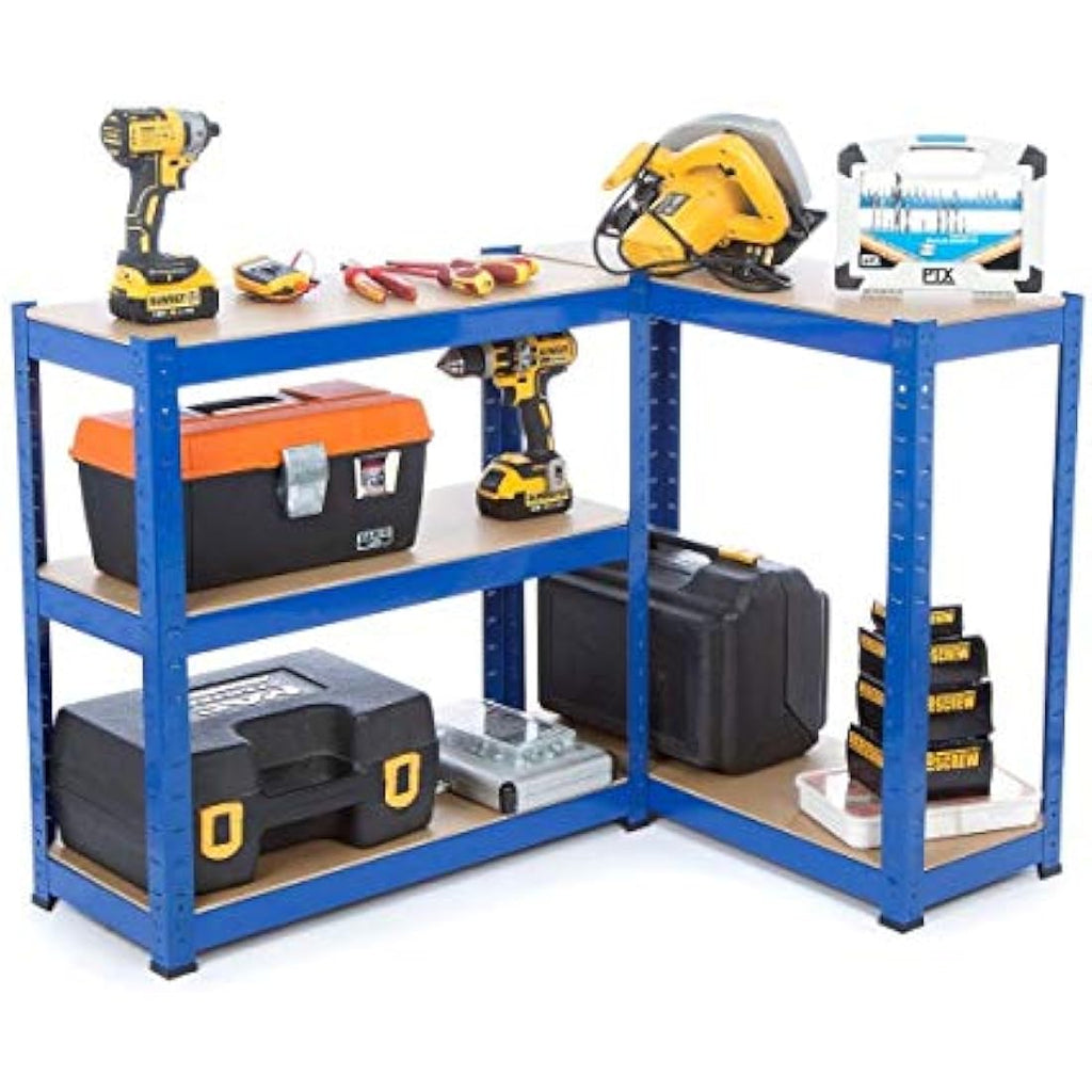 Heavy Duty Steel Shelving – 2 Bay Boltless Garage Racking