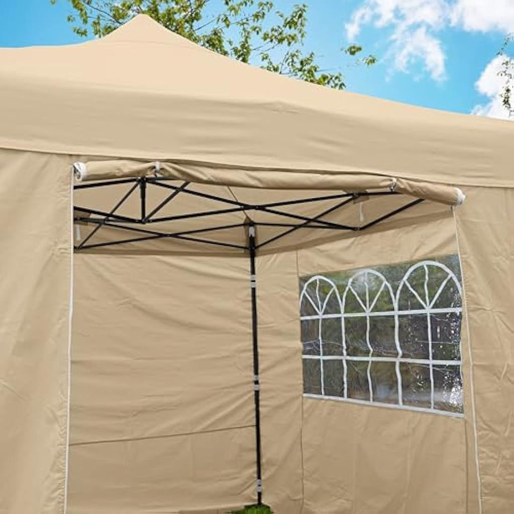 All Seasons Gazebos 3x3m Heavy Duty Waterproof Pop Up Gazebo - Beige