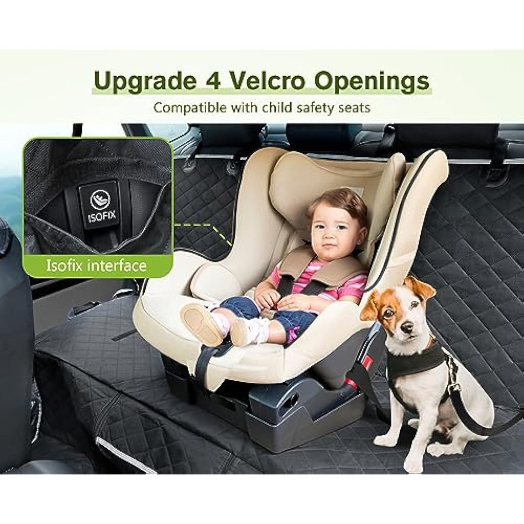 Pecute Dog Car Seat Cover – Waterproof Dog Hammock with Mesh Window