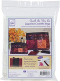 June Tailor Quilt As You Go Cosmetic Bags - Black DIY Sewing Kit 2/Pkg