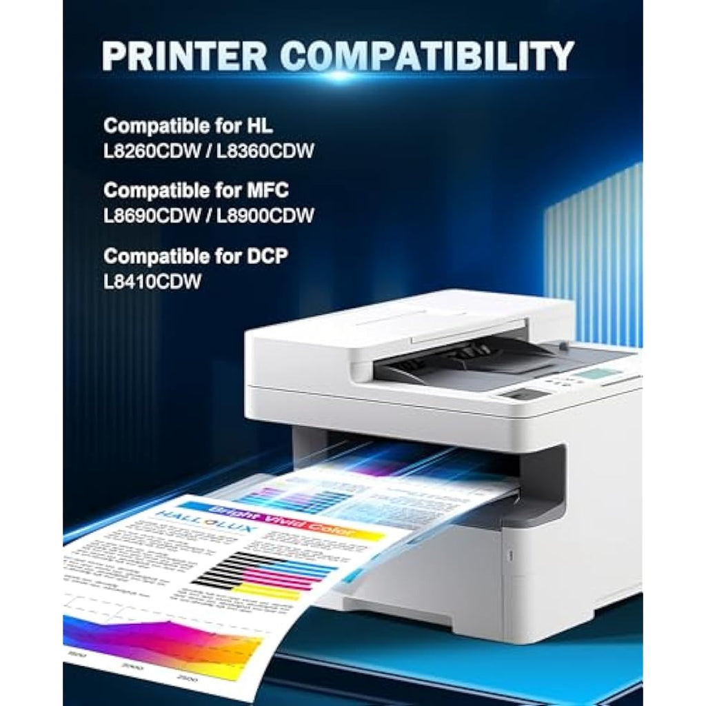 HALLOLUX TN423 Compatible Toner Cartridges for Brother MFC-L8690CDW | 4 Pack