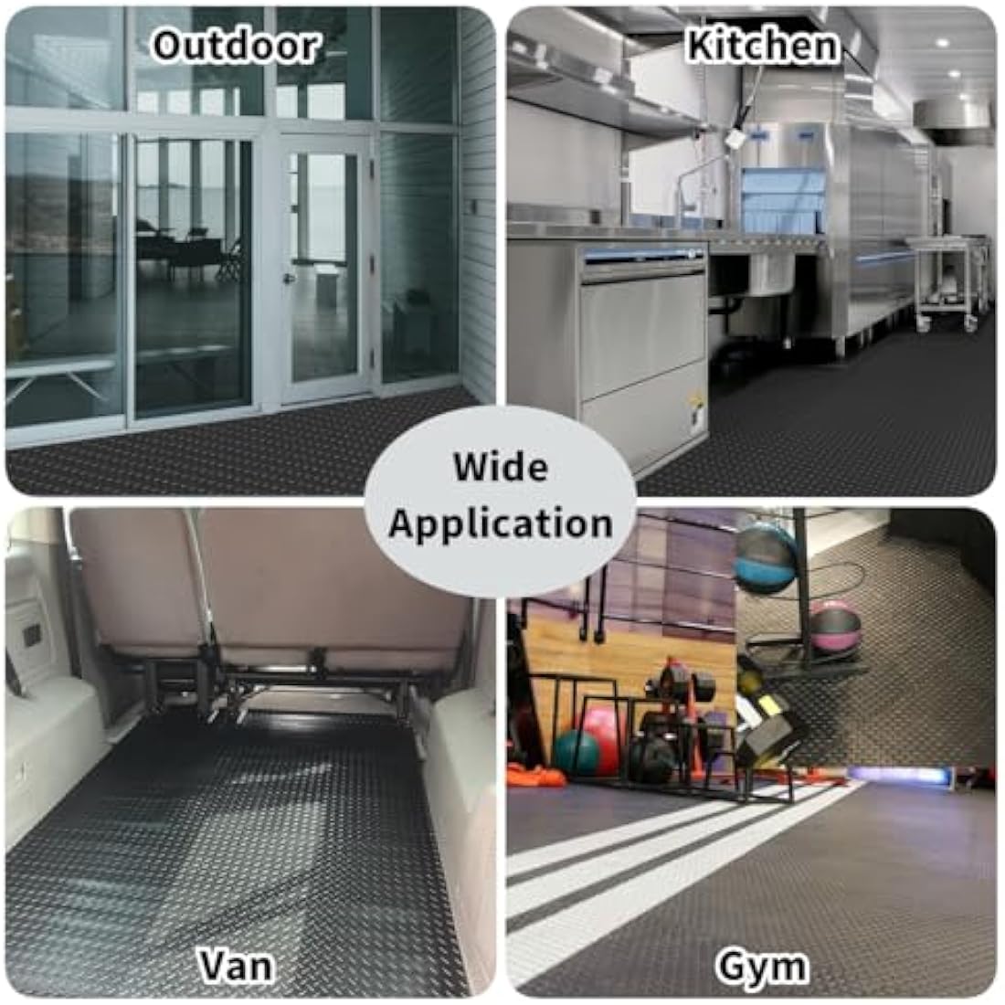 Heavy Duty Garage Floor Mat | 1x5m Anti-Slip Rubber Roll