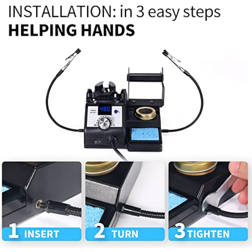YIHUA 926LED IV 60W Digital Soldering Iron Station Kit with Helping Hands