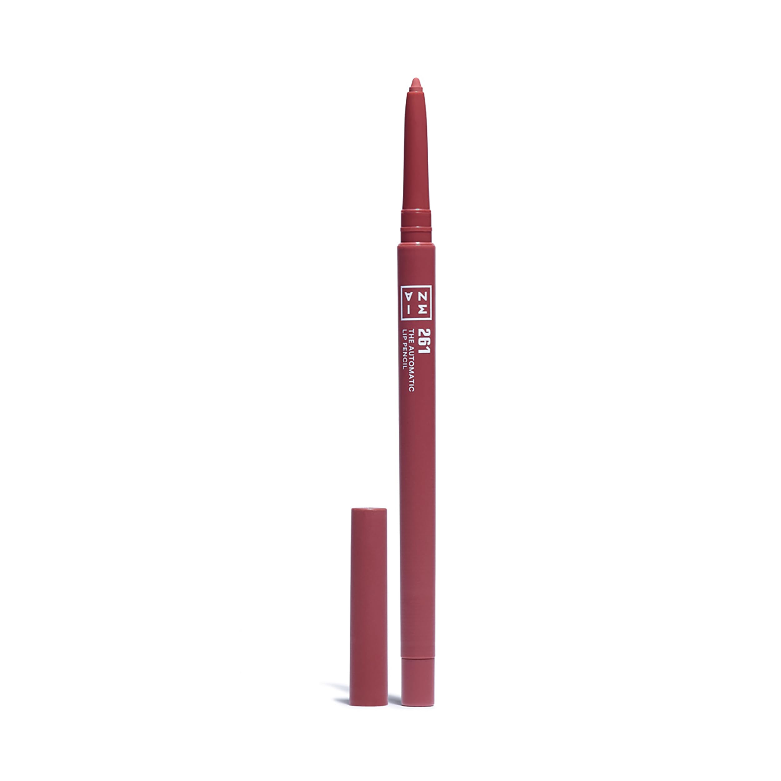 3INA MAKEUP Waterproof Lip Liner – 261 Dark Nude Retractable Pencil