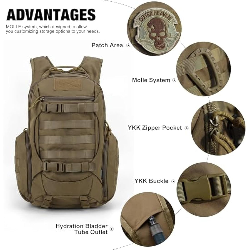 Mardingtop 28L Military Tactical Backpack | Molle Hiking Rucksack