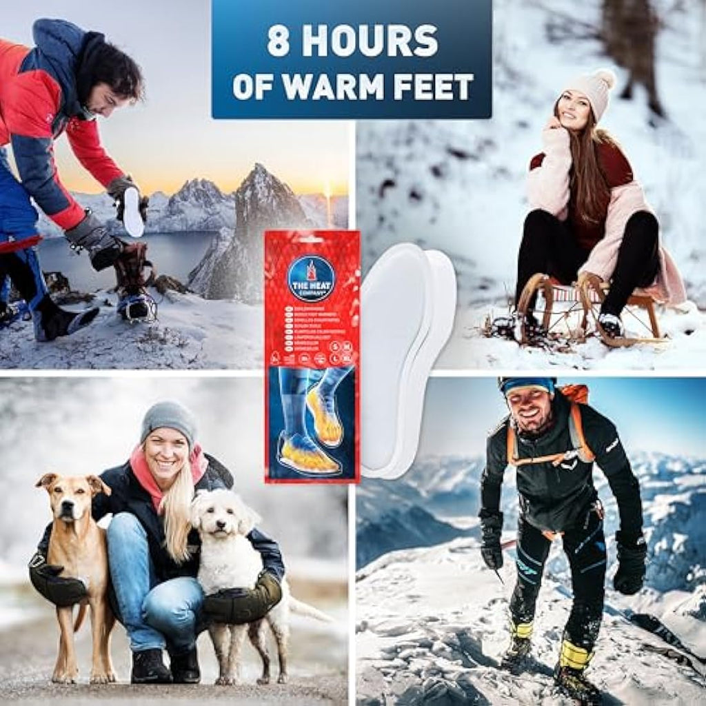 THE HEAT COMPANY Insole Foot Warmers – 8 Hour Air Activated Heat