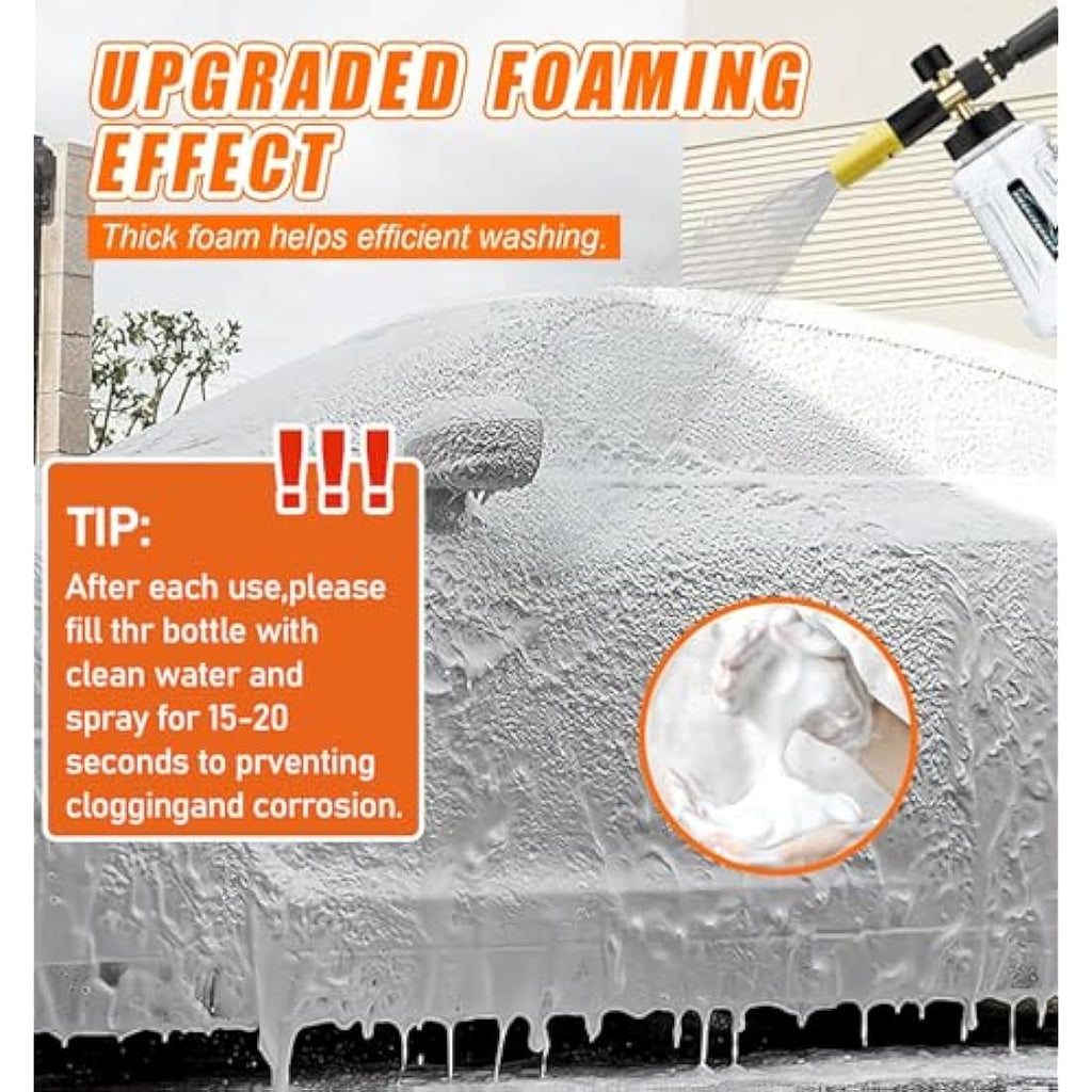 DANCINGBOAR Snow Foam Cannon for Karcher K2-K7 Pressure Washer, 1L