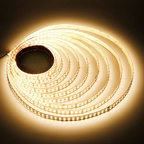 JOYLIT 24V LED Strip Lights | 3000K Warm White Dual Row 11200LM 5M Tape