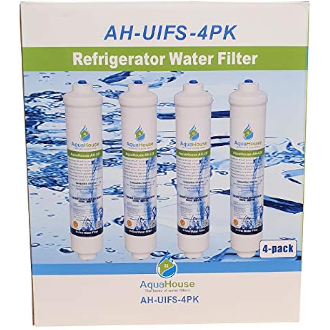 AquaHouse External Fridge Water Filter for Samsung DA29-10105J – 4 Pack