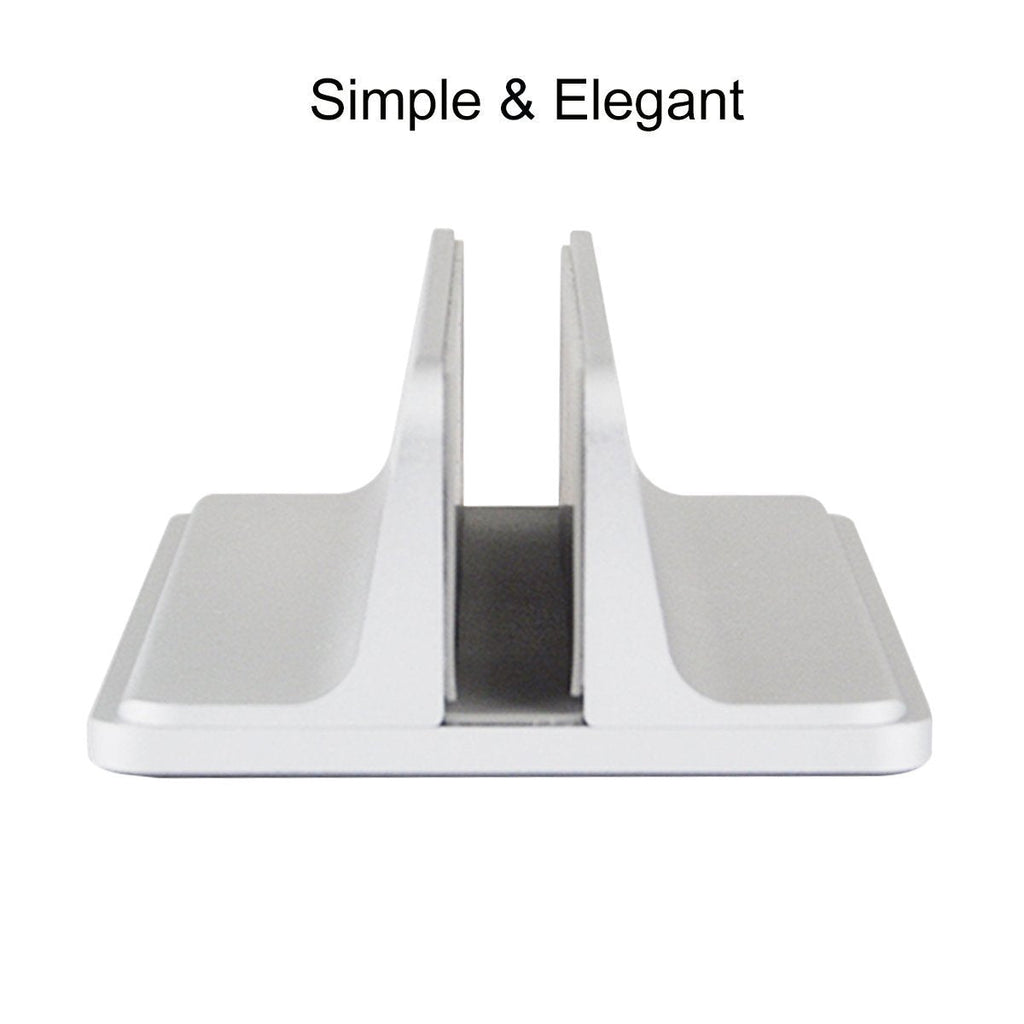 MOSISO Vertical Laptop Stand, Adjustable Aluminum Alloy Holder, Silver - image 5