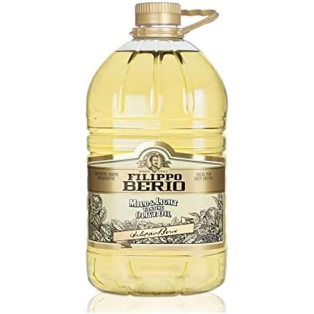 Filippo Berio Mild & Light Olive Oil – Healthy Cooking Oil, 5L Bottle