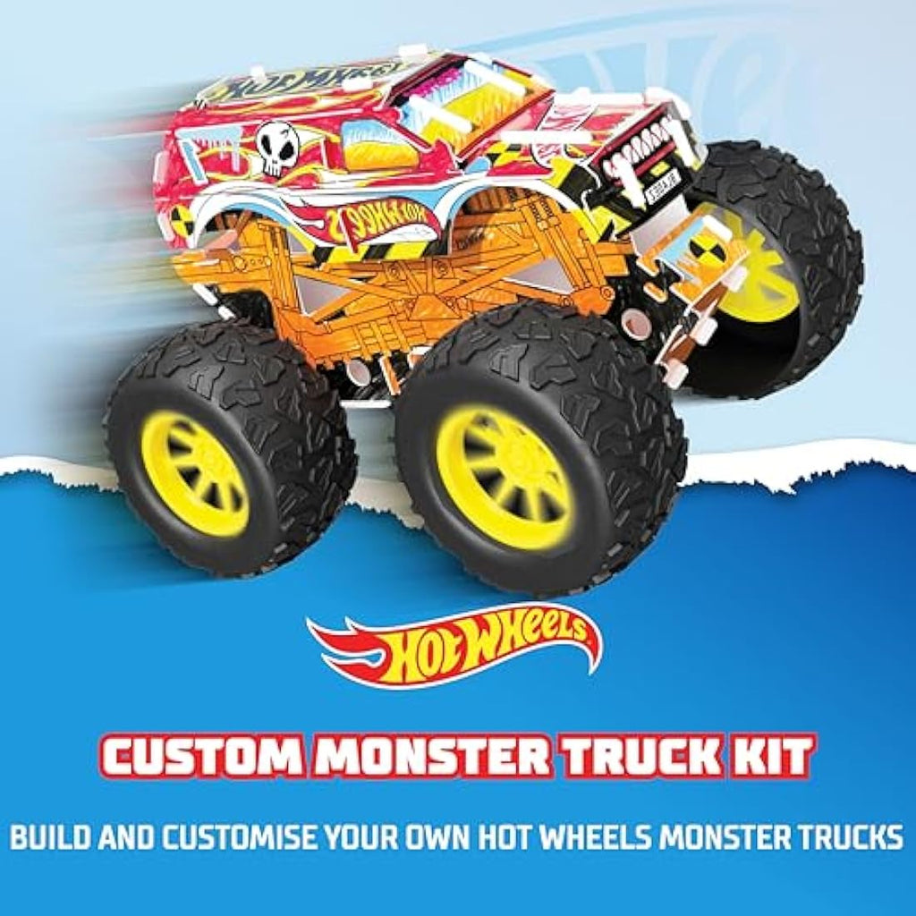 Hot Wheels Make Your Own Monster Truck Art Set – STEM Toy with Ramp