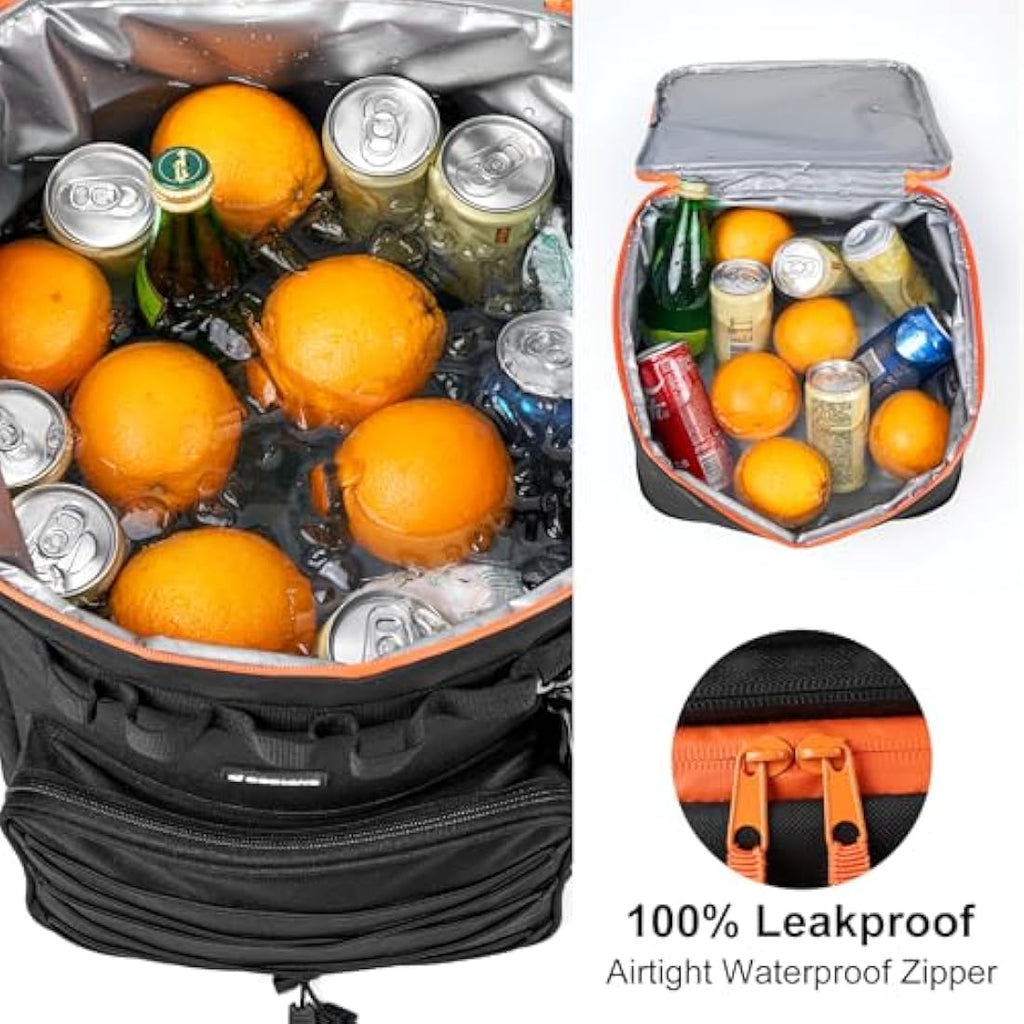 Odoland Rolling Cooler Bag with Wheels – Insulated 72-Can Leakproof Trolley