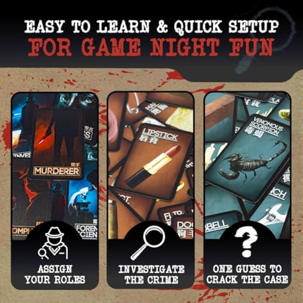 Deception: Murder in Hong Kong Board Game – Social Deduction Party Game