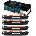 BeOne TN1050 Black Toner Cartridges for Brother HL-1110 MFC-1910W | 4-Pack