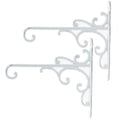 Sungmor Cast Iron Plant Hangers | Heavy Duty Vintage Wall Hooks, White, 2PC