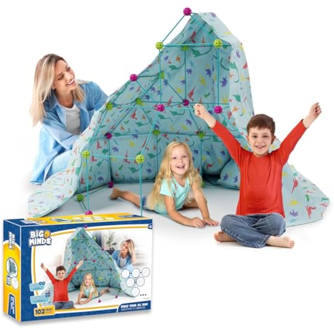 XL Fort Building Kit – 102 Piece STEM Construction Toy