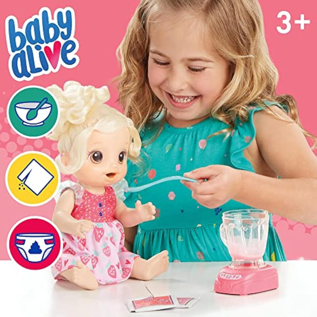 Baby Alive Magical Mixer Baby Doll – Blonde Hair Toy with Blender